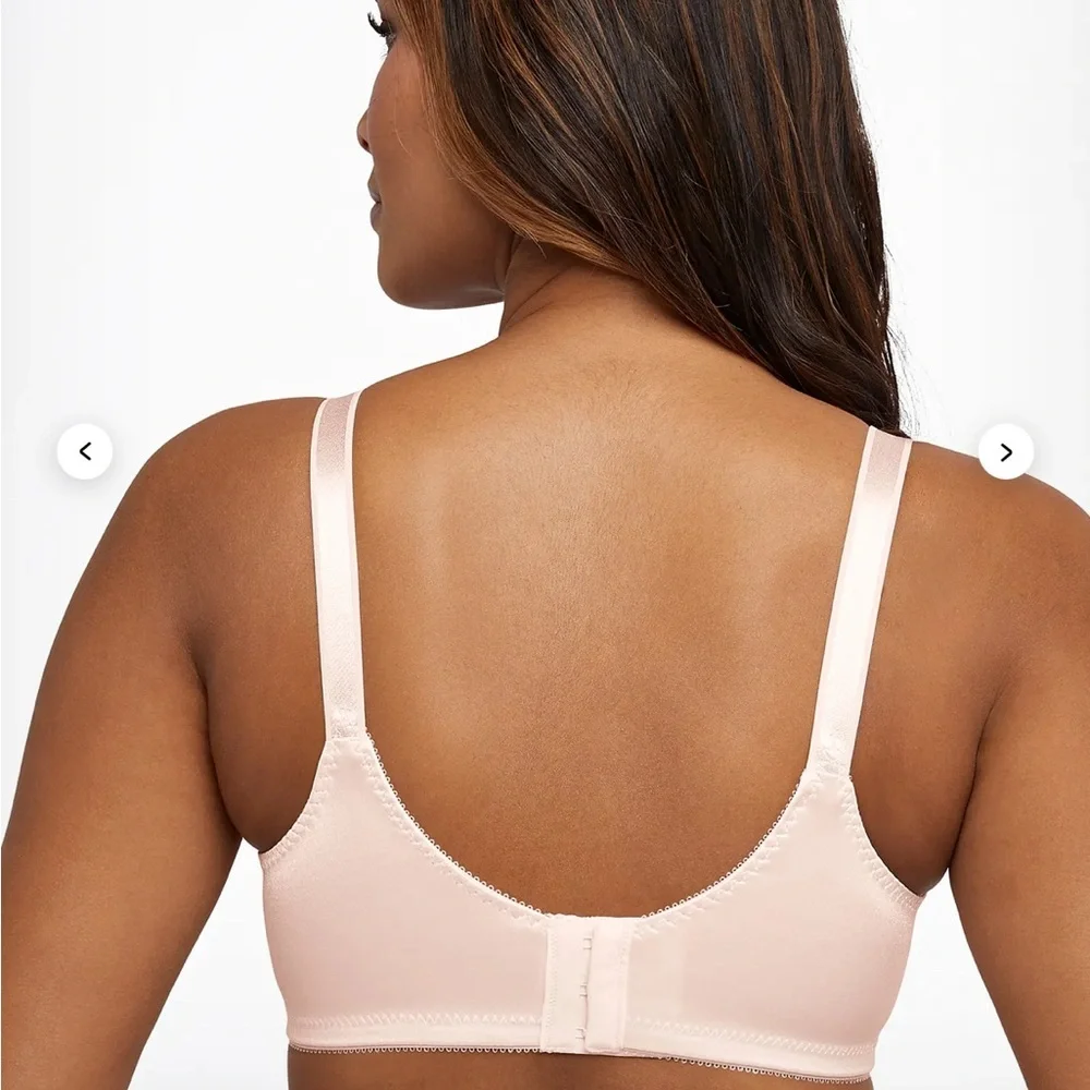 BALI Double Support Wireless Stretch Cotton Back Smoothing Classic Support 36C - Picture 4 of 8